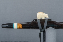 African Blackwood  Native American Flute, Minor, High E-5, #J13H (9)